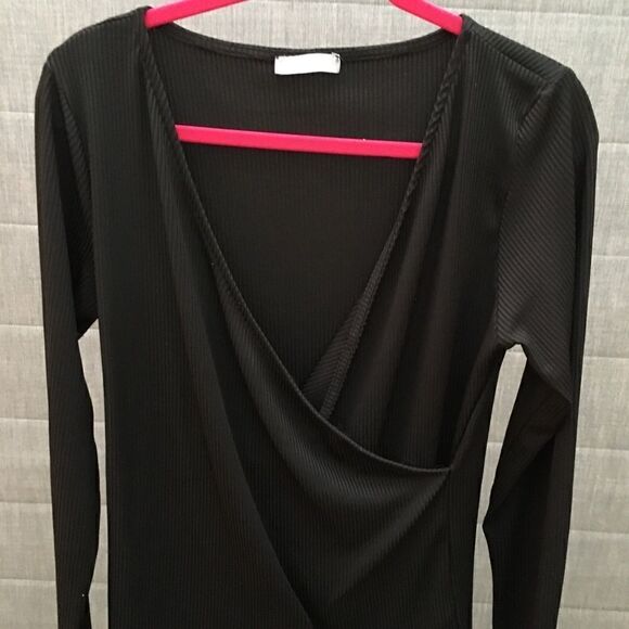 Milan KISS Black long sleeve elegant blouse - Picture 1 of 4